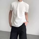 MODEFREAKのハイネックディティールモードTシャツ mf3243の画像