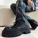 MODEFREAKのスクエアトゥレザーシューズ mf2166の画像