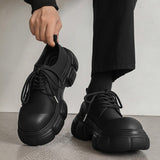 MODEFREAKのマット厚底レザーシューズ mf2645の画像