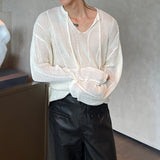 MODEFREAKのライトメッシュコリアンニット mf2936の画像