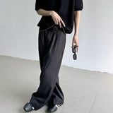 MODEFREAKのハイウエストドレープコリアンスラックス mf3339の画像