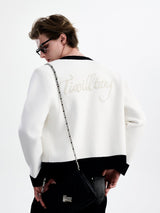 MODEFREAKのバイカラークラシックモードカーディガン mf2883の画像