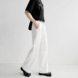 MODEFREAKのホワイトルーズデニムパンツ mf2668の画像