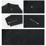 MODEFREAKのエンボスアシンメトリーハイネックシャツ mf2902の画像