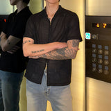 MODEFREAKのモードジップアップメッシュシャツ mf3278の画像