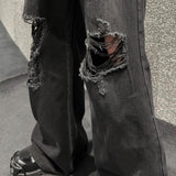 MODEFREAKのフレアダメージデニムパンツ mf2945の画像