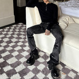 MODEFREAKのヘンリーカラーモードニットプルオーバー mf3514の画像