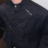 MODEFREAKのエンボスアシンメトリーハイネックシャツ mf2902の画像