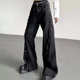 MODEFREAKのモードフリンジフレアデニムパンツ mf3432の画像