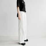 MODEFREAKのホワイトルーズデニムパンツ mf2668の画像