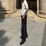 MODEFREAKのプリーツデザインドレープスラックス mf3352の画像