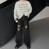 MODEFREAKのフレアダメージデニムパンツ mf2945の画像