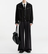 MODEFREAKのレザーカラーモードスウェードジャケット mf3300の画像