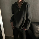 MODEFREAKのフードジップアップモノトーンニット mf2798の画像