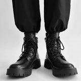 MODEFREAKのジップアップレザーマーティンブーツ mf2770の画像