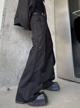 MODEFREAKのプリーツレイヤーフレアパンツ mf3169の画像