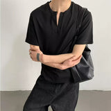 MODEFREAKのVネックスリットシンプルTシャツ mf3371の画像