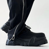 MODEFREAKのスタイリッシュレザースニーカー mf2737の画像