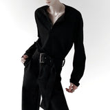 MODEFREAKのヘンリーカラールーズモードカットソー mf3252の画像