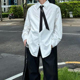 モノトーンタイデザインモードシャツ mf3102