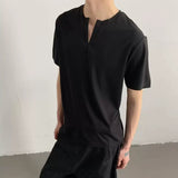 MODEFREAKのVネックスリットシンプルTシャツ mf3371の画像