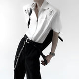 MODEFREAKのバックルデザインジップアップシャツ mf3306の画像