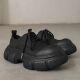 MODEFREAKのマット厚底レザーシューズ mf2645の画像