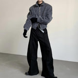 MODEFREAKのルーズコリアンジップアップニット mf3117の画像