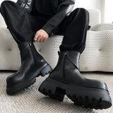 MODEFREAKのクロスレザー厚底ブーツ mf3031の画像