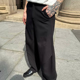 MODEFREAKのプリーツデザインドレープスラックス mf3352の画像