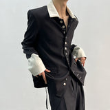 MODEFREAKのクラシカルバイカラージャケット mf2769の画像