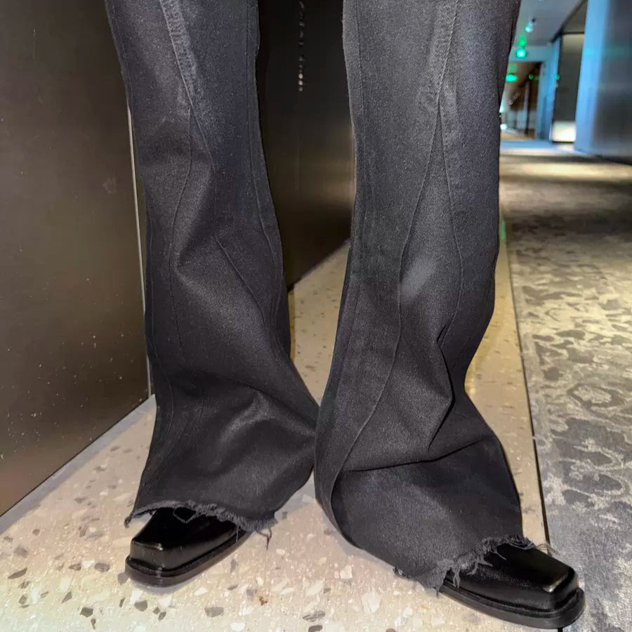MODEFREAKのフレアダメージモードデニムパンツ mf3372の画像
