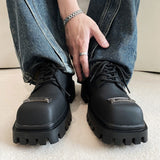 MODEFREAKのスクエアトゥレザーシューズ mf2166の画像