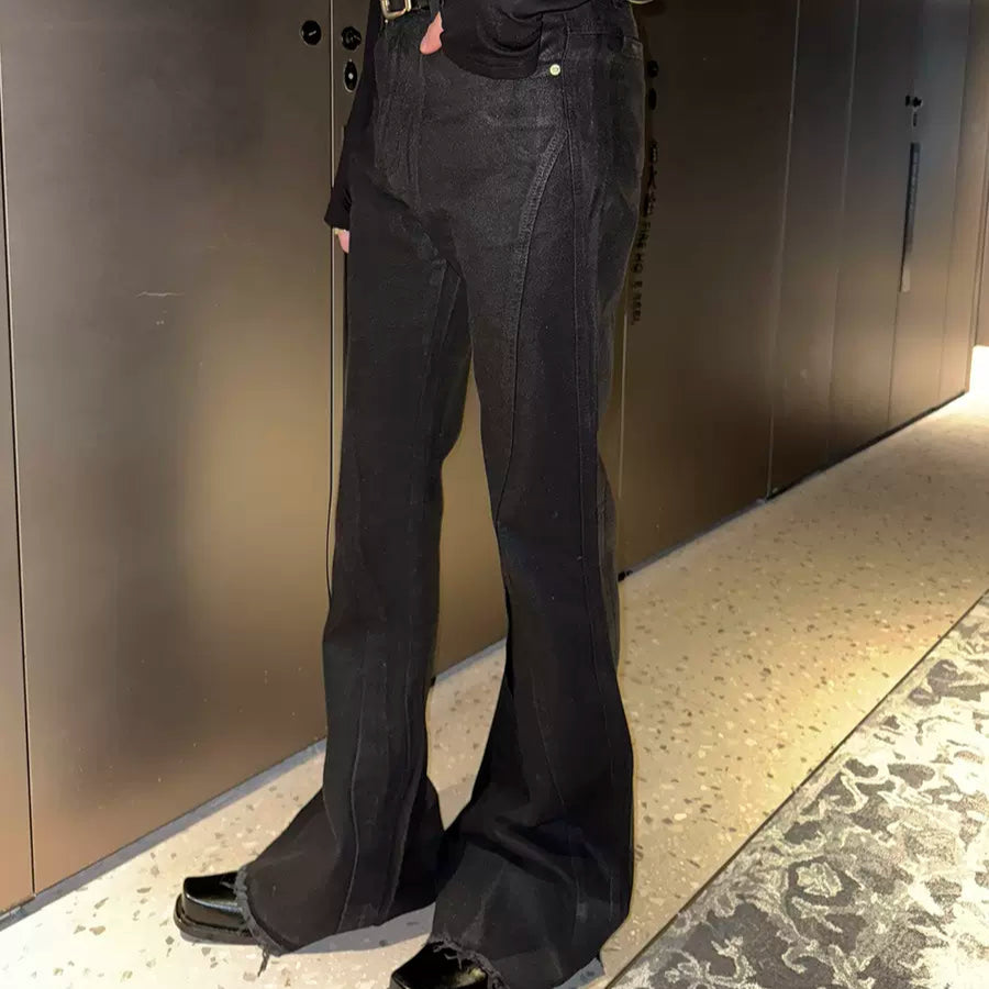 MODEFREAKのフレアダメージモードデニムパンツ mf3372の画像