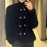 MODEFREAKの【最短即日発送】モードテクスチャーモノトーンジャケット mf3107の画像