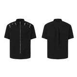 MODEFREAKのバックルデザインジップアップシャツ mf3306の画像