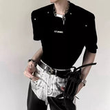 MODEFREAKのスタッズデザインモードTシャツ mf3388の画像