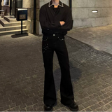 MODEFREAKのスタッズモードフレアデニムパンツ mf3271の画像