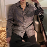 MODEFREAKのシャドウペイズリー総柄シャツ mf2326の画像