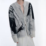 MODEFREAKのジップアップモードニュアンスニット mf3501の画像