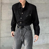 MODEFREAKのモードジップデザインコリアンシャツ mf2920の画像