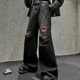 MODEFREAKのフレアダメージデニムパンツ mf2945の画像