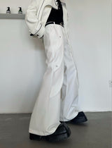 MODEFREAKのプリーツレイヤーフレアパンツ mf3169の画像