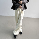 MODEFREAKのハイウエストドレープコリアンスラックス mf3339の画像