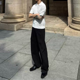 MODEFREAKのプリーツデザインドレープスラックス mf3352の画像