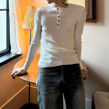 MODEFREAKのヘンリーカラーモードニットプルオーバー mf3514の画像