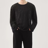 MODEFREAKのルーズシルエットシースルーニット mf3286の画像