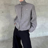 MODEFREAKのジップアップハイネックニットトップス mf3054の画像