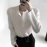 MODEFREAKのヘンリーカラールーズモードカットソー mf3252の画像