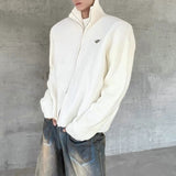 MODEFREAKのジップアップハイネックニットトップス mf3054の画像